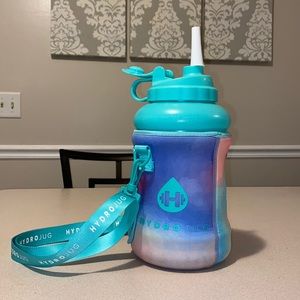 Mint HydroJug W/ Straw & Tie Dye Sleeve- Used